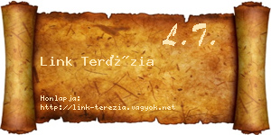 Link Terézia névjegykártya