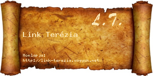 Link Terézia névjegykártya