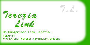 terezia link business card